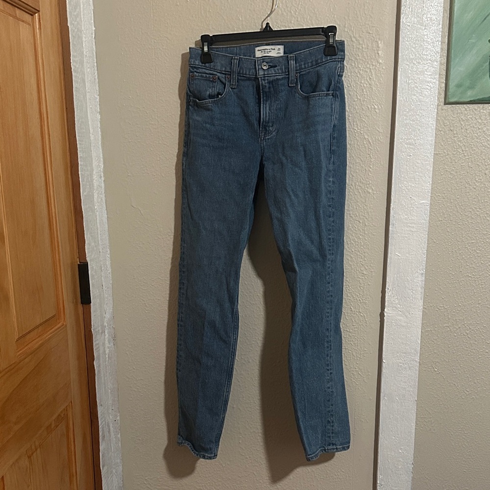 Women's Straight Leg Blue Jeans